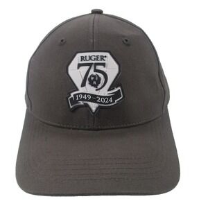 Ruger 75th Anniversary Dark‎ Grey Strap back Adjustable Logo Hat Cap